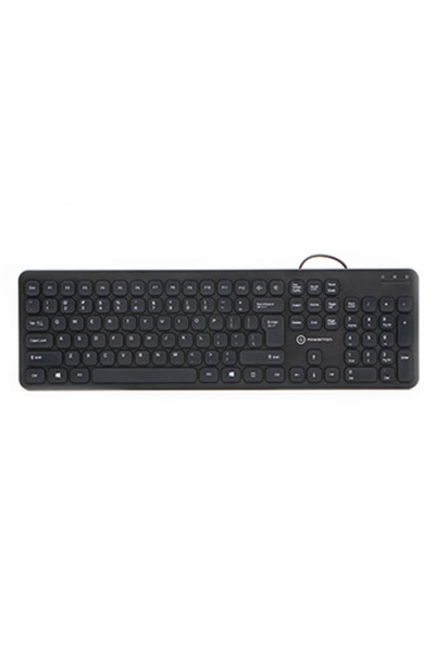 Other Powerton WPK102, Slim US keyboard, classic, wired (USB), black, silent