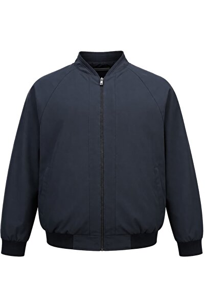 tambattal Βαμβακερό εποχιακό παλτό μεγάλου μεγέθους με γιακά Bomber - Άνετη ε...