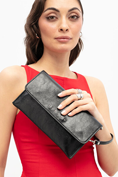 Sisley حقيبة يد نسائية سوداء SLY425