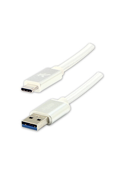 LOGO Cablu USB USB-A - USB-C 2 m Alb