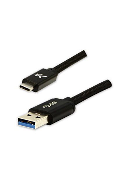 LOGO Cablu USB USB-A - USB-C 2 m Negru