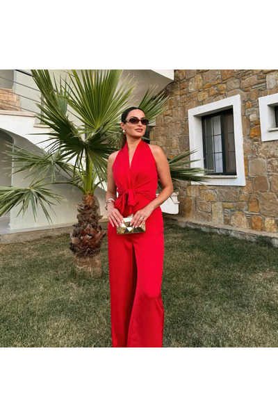 Kinzi Γυναικεία Ολόσωμη Φόρμα 'Kinzi' – Πυροκόκκινο