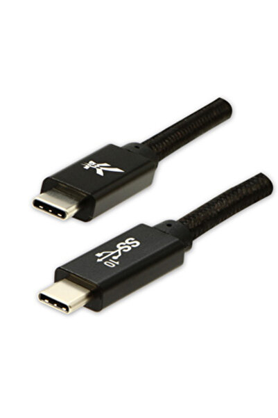 LOGO Cablu USB USB-C - USB-C 1 m Negru