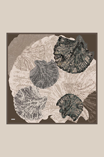 Maisa REVNAK TİVİL ΜΕΤΑΞΩΤΟ ΜΑΝΤΗΛΙ 90*90 ΕΚ. - ΚΑΦΕ ΠΟΛΥ ΣΚΟΥΡΟ