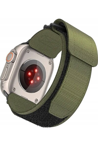 Forcell Curea de nailon F-DESIGN FA05 pentru APPLE Watch 38/40/41 mm verde