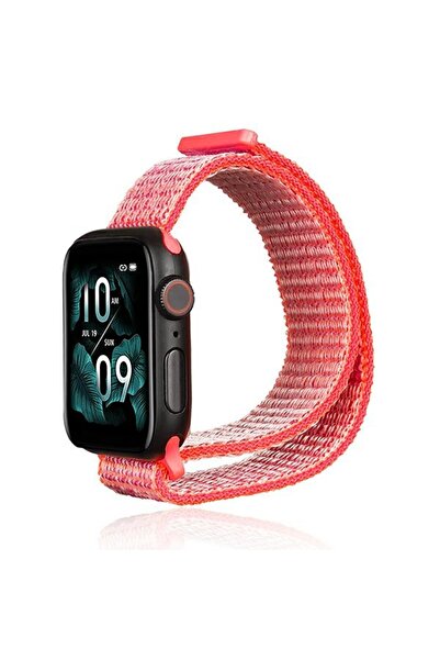 Beline Curea Apple Watch din nailon 38/40/41mm roz / roz intens