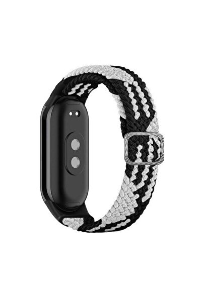 Beline Curea textilă Mi Band 9/8 negru/alb