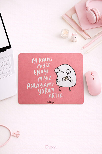 Duxy Χιουμοριστικό Mouse Pad, 23x19 εκ., Αντιολισθητική βάση, Άνετο και μαλακ...