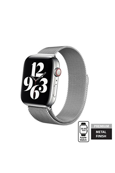 Crong Milano Steel - Curea din oțel inoxidabil pentru Apple Watch 38/40mm (Ar...