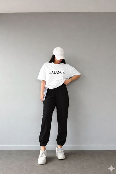 YK WEAR 🔥   Μπλουζάκι/Φούτερ με στάμπα “Viral BALANCE” – Oversize, ο ηγέτης ...