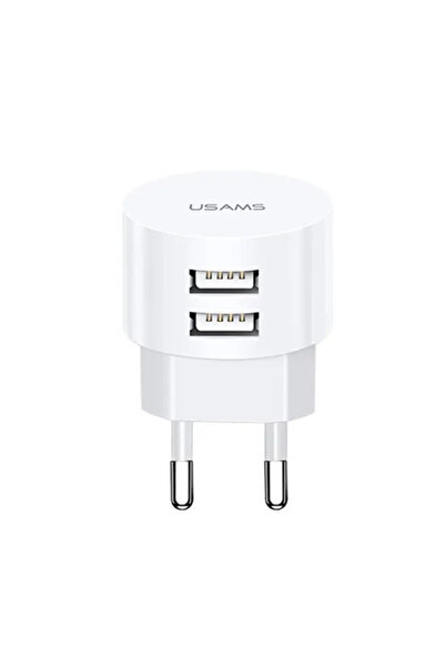 Usams T20 2.1A ÎNCĂRCARE RAPIDĂ ALB CC80TC01