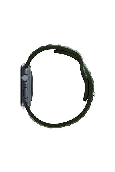 3MK Curea de ceas din silicon Apple Watch 4/5/6/7/SE/8/9 40/41mm verde închis