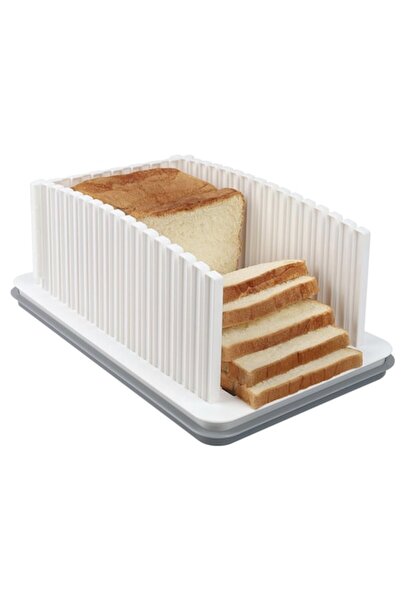 OEM Bread Slicing Support with Tray and Adjustable Thickness Guide