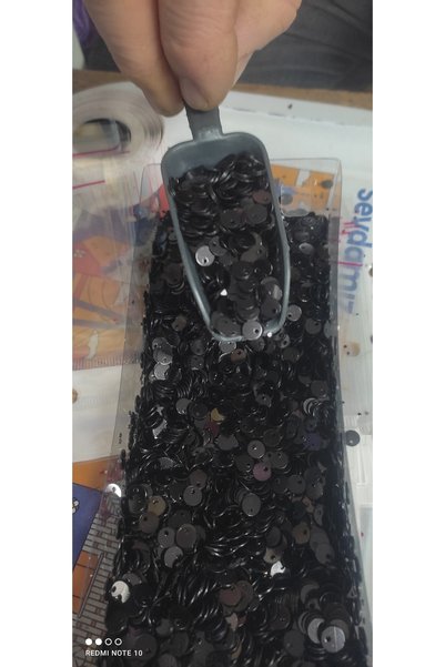 Kevser nur tuhafiye Black Color Circle Model Oya Stamp 20 Grams