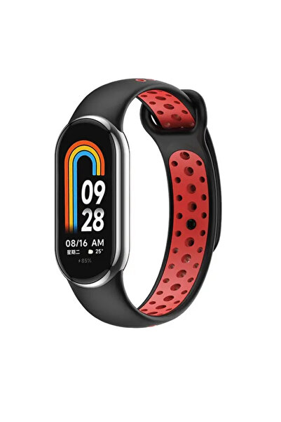 Beline Curea MI BAND 8 DESIGN Negru-Roșu / Negru-Roșu