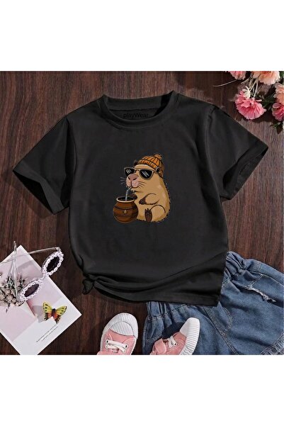 playwear Χαριτωμένο μπλουζάκι με στάμπα κάννερ, 100% βαμβακερό, με λαιμόκοψη ...