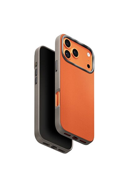 uniq Θήκες για iPhone 17 Pro, Θήκη Lyden από δερματίνη UNIQ, Πορτοκαλί