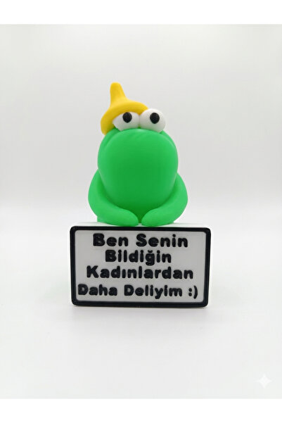 3Dikili design Komik Mesajlı Mini Deli Figür Masa Süsü – Sevgiliye ve Arkadaş...