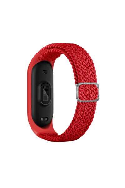 Beline Curea textilă roșie pentru Mi Band 7/6/5
