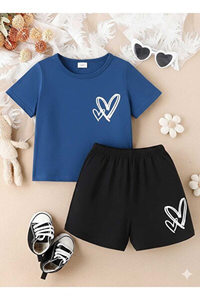 Nice Clothes Summer Children's T-Shirt Shorts Unisex (Heart Printed Inside)