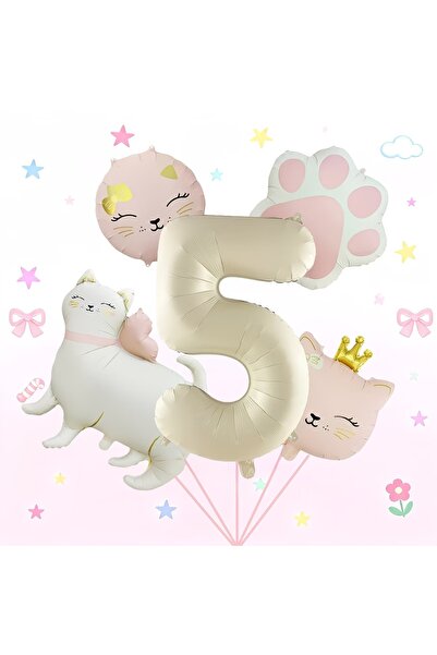 ÇITIPITISTORE Μπαλόνια για γιορτή γενεθλίων με θέμα τη γάτα