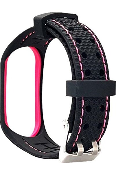 Beline Curea sport Mi Band 3/4 negru/roz