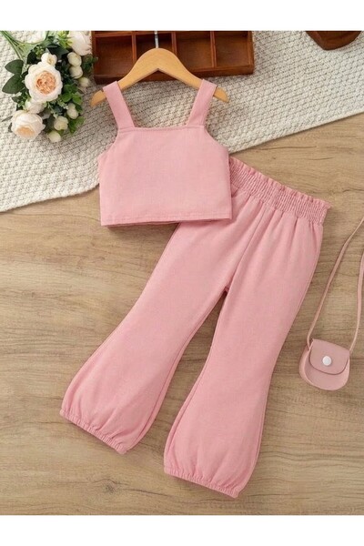 shop Girl's Gabardine Summer Crop & Pants Set