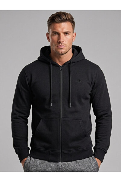 just wear zt Zippered Hooded Jacket, 2 Thread Cotton Blend, Comfortable Fit w...