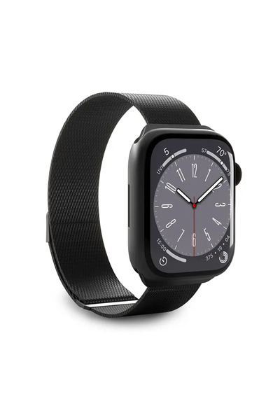 Puro Curea magnetică milaneză pentru Apple Watch 4/5/6/7/SE/8/9 40/41mm (negru)