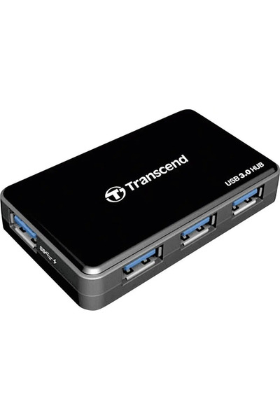 Transcend USB 3.0 4-Port Hub (schwarz)