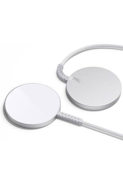ESR (2 Pack) HaloLock MagSafe Mini Wireless Charger Silver