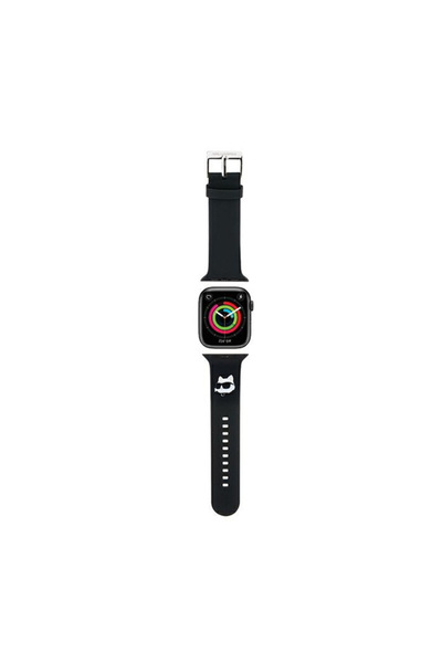 Karl Lagerfeld Curea KLAWLSLCNK Apple Watch 42/44/45/49mm negru, din cauciuc ...