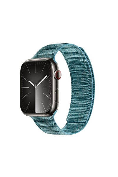 Crong Melange - Curea magnetică pentru Apple Watch 44/45/46/49 mm (turcoaz me...