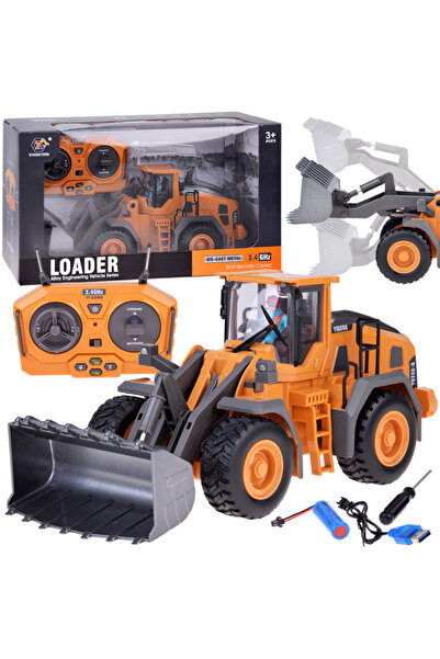 Jokomisiada Buldozer controlat cu braț mobil, lumini și sunete + Telecomandă ...