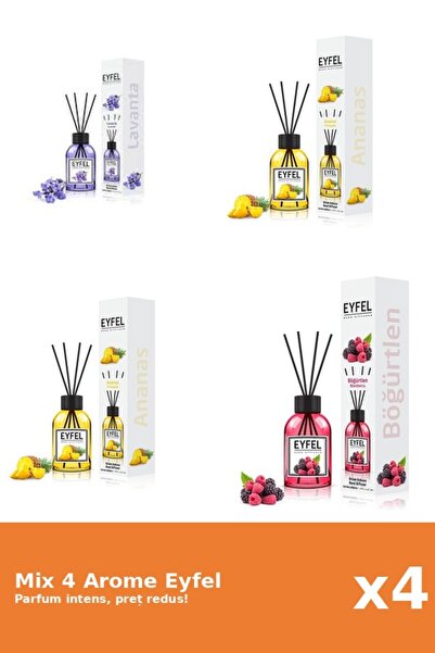 Eyfel Set 4 Mix Eyfel: 2x Ananas, 1x Fructe De Padure, 1x Lavanda