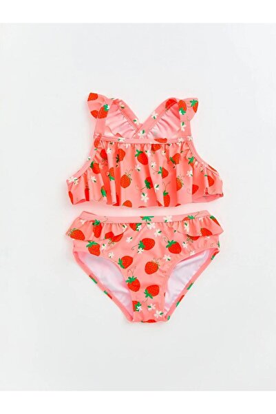 LC Waikiki Κοριτσίστικο μπικίνι με σχέδιο φράουλας (S6)