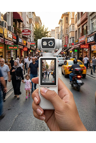 shopwave KRM Kompakt 4K Video Kamera Otomatik Netleme ve Dahili Işık Destekli...