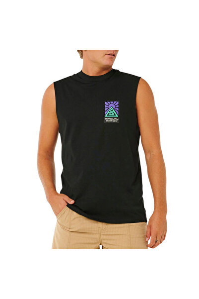 Rip Curl SEARCH DAWN Αθλητικό Φανελάκι Μαύρο Μεγέθους M