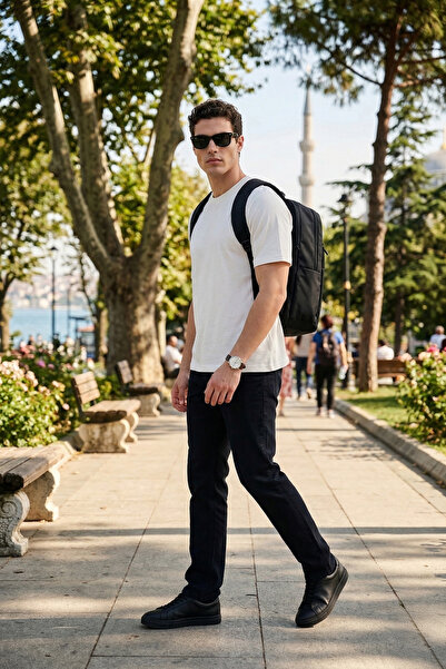 Buratti Άνετο τζιν παντελόνι με κανονική μέση γραμμή για άνδρες 4412C53TEXAS