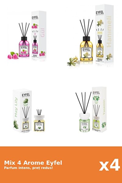 Eyfel Set 4 Mix Eyfel: 1x Iasomie, 1x Lacramioare, 1x Mana Maicii Domnului, 1...