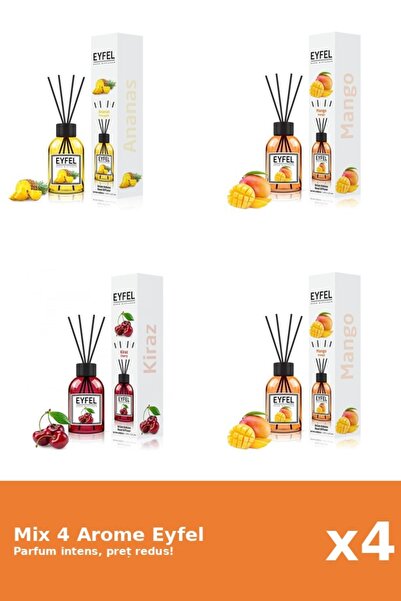 Eyfel Set 4 Mix Eyfel: 1x Ananas, 1x Cirese, 2x Mango