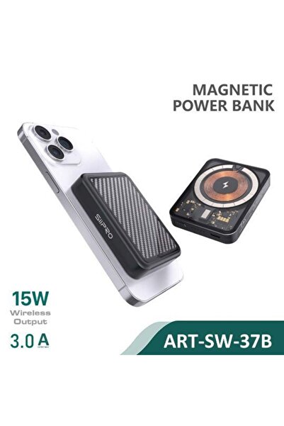 SiPro Siipro Magnetic MagSafe PowerBank 5000mAh Carbon Black 20W (SW-37B)