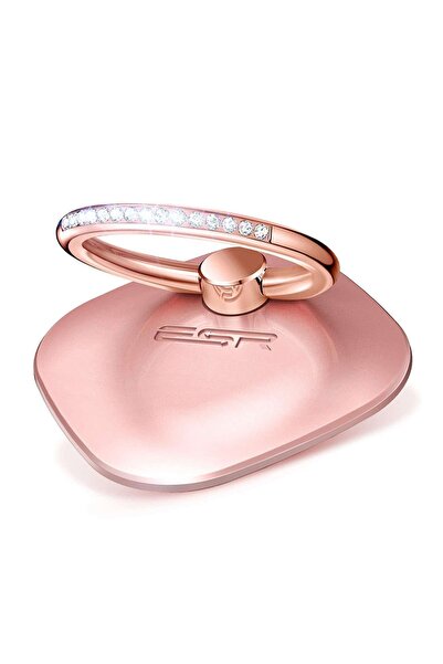 ESR Zinc Alloy Ring Stand - Pink with Crystals