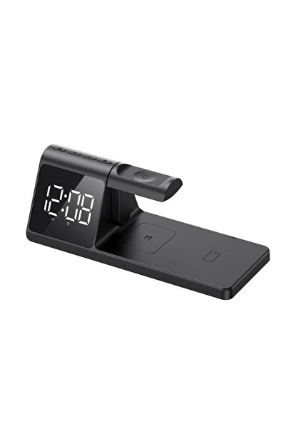 Havit Wireless Charging Station 3in1 with Clock Display 15W Black (W3042)