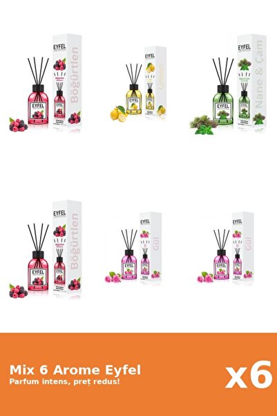 Eyfel Set 6 Mix Eyfel: 2x Fructe De Padure, 1x Lamaie, 1x Pin Si Menta, 2x Tr...