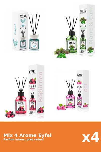 Eyfel Set 4 Mix Eyfel: 1x Angel, 1x Fructe De Padure, 1x Pin Si Menta, 1x Tra...