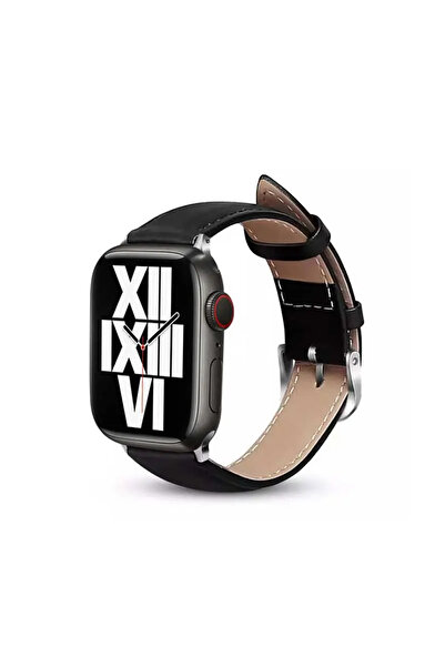 Crong Curea Noble - Curea din piele naturală pentru ceasul Apple Watch 42/44/...