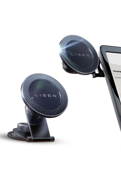 LISEN Magnetic Adjustable Dashboard Car Holder N52 Magnets Black