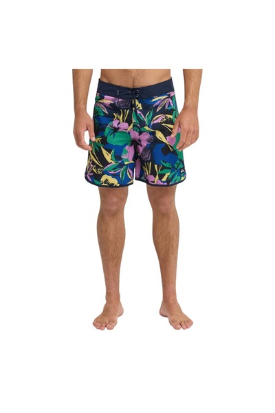 Quiksilver ΣΑΡΦΣΙΛΚ ΣΟΡΤΣ ΠΑΡΑΛΙΑΣ ΜΕ ΚΥΦΟΠΟΙΚΙΛΕΣ ΤΕΛΕΙΕΣ 18 ΣΚΟΥΡΟ ΝΑΥΤΙΚΟ ...