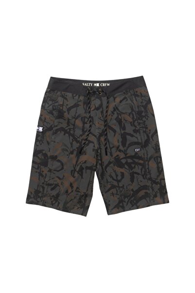 Salty Crew FLAGSHIP 22 ΜΠΟΥΜΠΟΥΣΟΡΤΣ ΣΕ ΧΡΩΜΑ ΣΚΟΝΙΣΜΕΝΟ ΠΡΑΣΙΝΙΟ 33